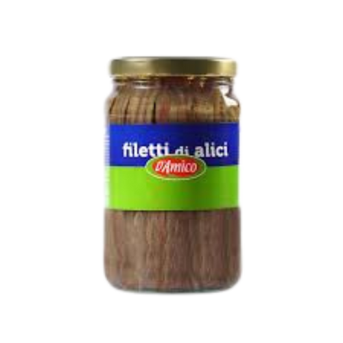 D'Amico  Anchovy Fillets in sunflower oil 140g