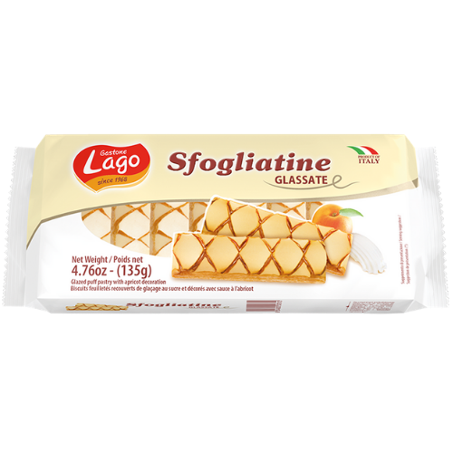 Gastone Lago Sfogliatine Apricot Puff Pastry 135g